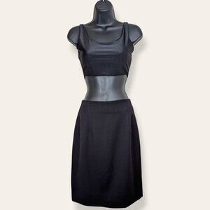 🍁V. Giraffe Black Pure Virgin Wool Skirt